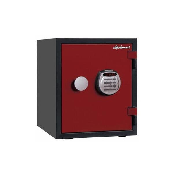 352x467x 420mm 耐水・耐火金庫(赤)