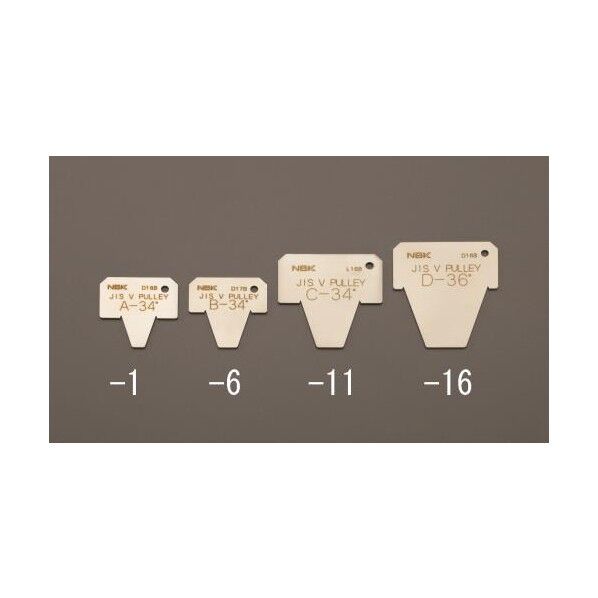 34 Vプーリー用溝ゲージ(A)