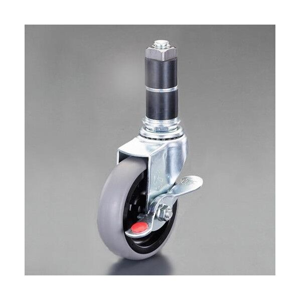 50mm [樹脂パイプ用]差込キャスター(自在ブレーキ付