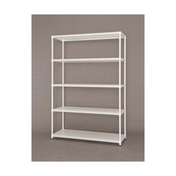 1200x460x1785mm カラーパンチングラック(ホワイト)