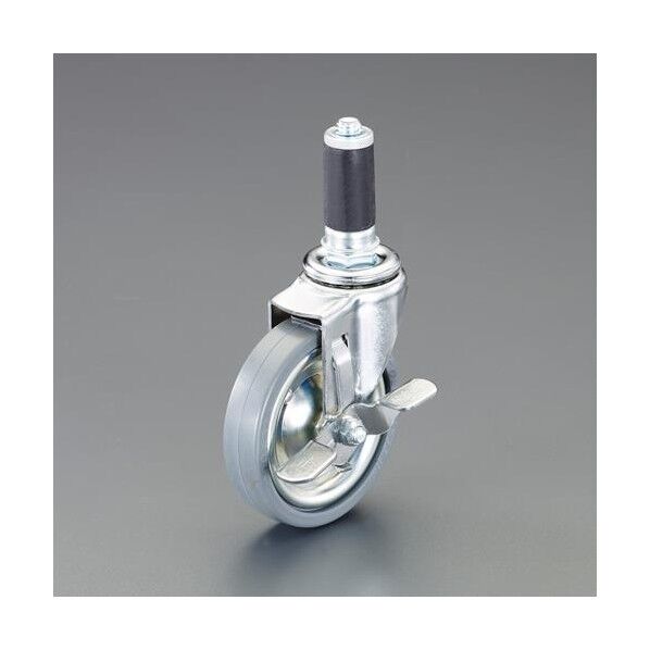 [28mmパイプ用]差込キャスター(自在･ブレーキ付 100mm EA976BY-534