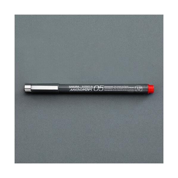 [赤/細字] 油性マーカー(金属･ガラス用)