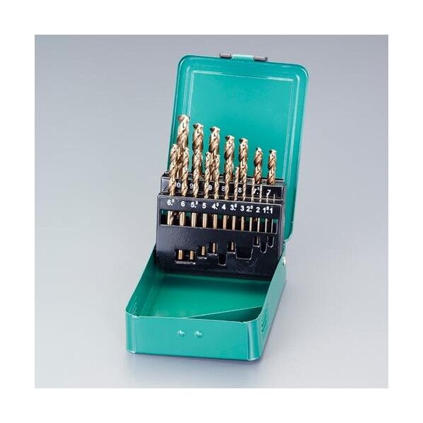 1.0-10.0mm/19本組 ストレートドリル(CO-HSS)