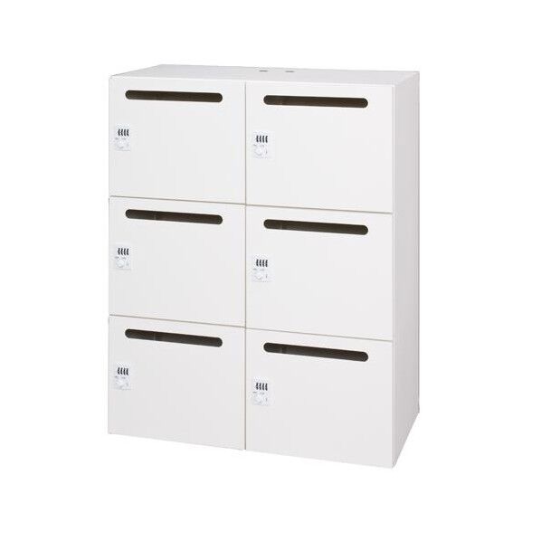 2列3段ロッカー(ダイヤル錠・ポケット付