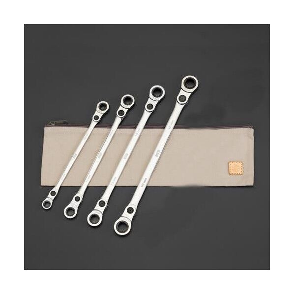 4本組 マルチアングル両口ギアレンチ EA602DC-6 1組