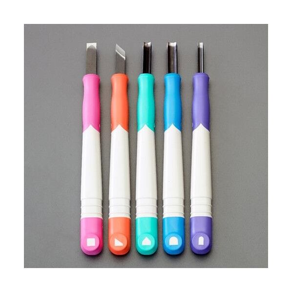 5本組 彫刻刀(ソフトグリップ)