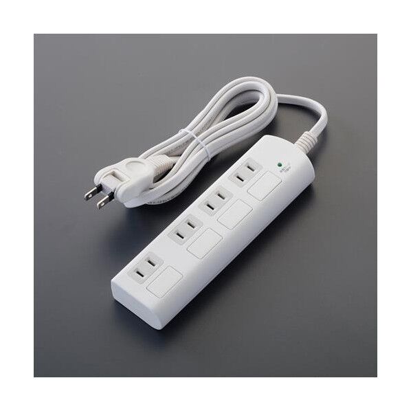 AC125V/15A×2mタップ(4口/個別スイッチ/雷サージ) EA815GN-48 1個