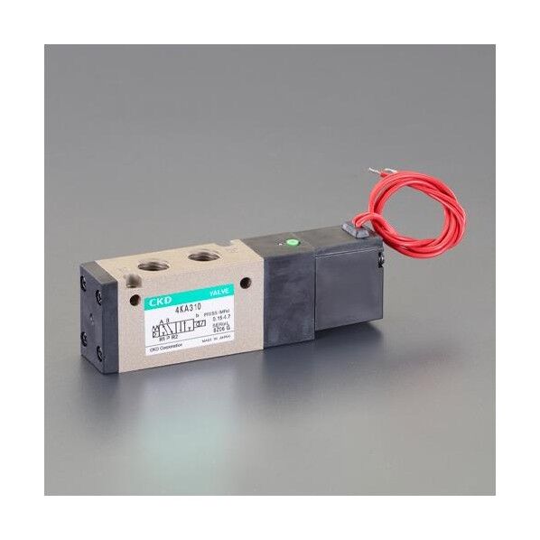 AC200V・Rc1/8インチ 5方向電磁弁(ダイレクト配管)