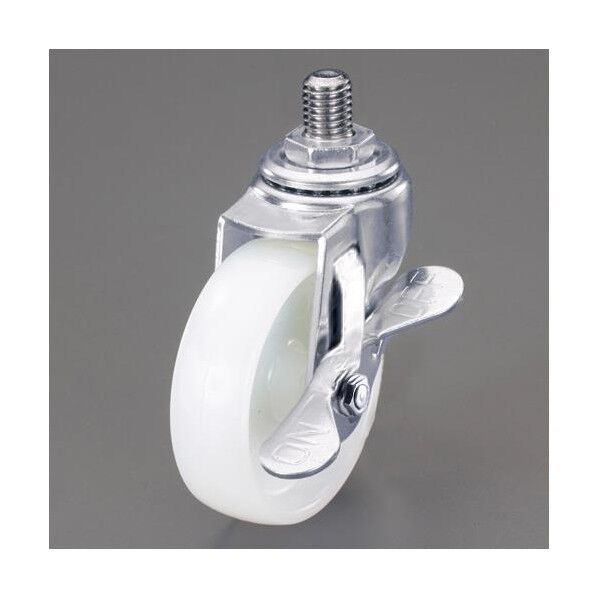 キャスター(自在･ネジ式･ブレーキ･ステンレス製) 100mm EA986PT-814 1個