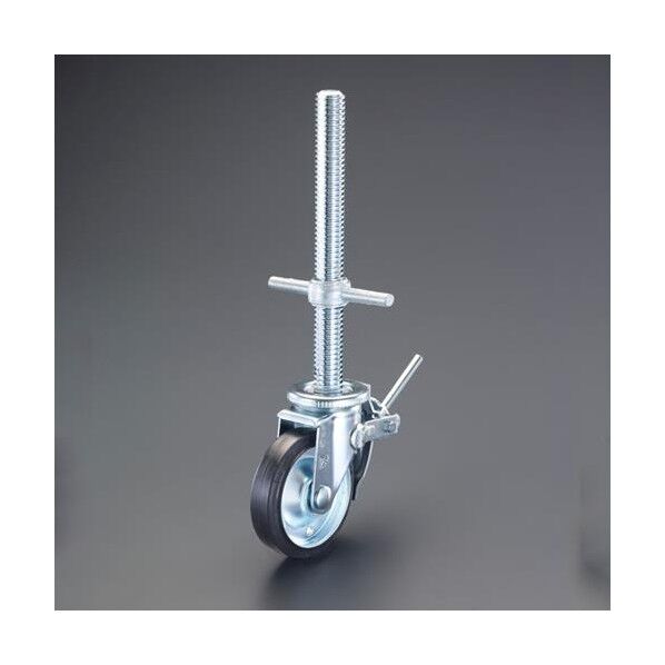 キャスター(足場用・ジャッキ付) 150mm/35×355mm 5295g EA948TC-22