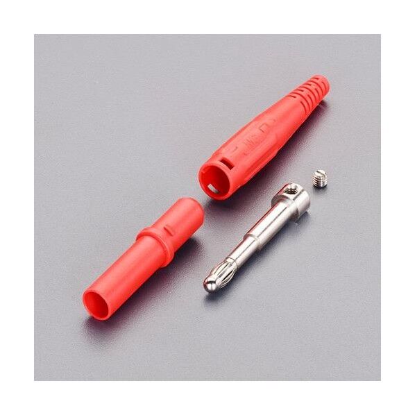 エスコ セーフティプラグ(赤) 4mm EA940DP-322 1個...