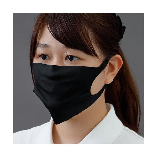 マスク(夏用・吸汗速乾・黒/1枚) L EA800MK-1 1枚