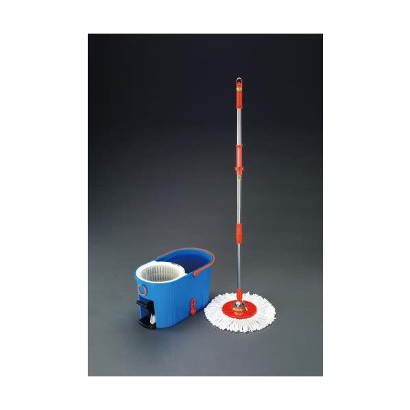 マイクロファイバー回転モップ(洗浄バケツ付)
