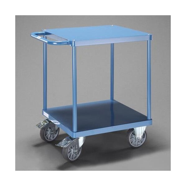 ※法人専用品※エスコ 600x600mm/500kg 運搬車(二段式/ブレーキ付) EA520BE-66 1台...