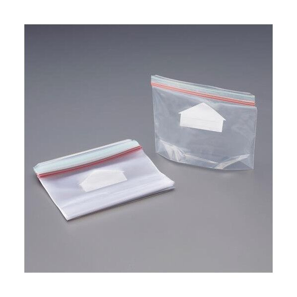 ※法人専用品※エスコ 150x220x0.06mm ジッパー付保存袋(マチ有/10枚) EA944CP-32 1枚