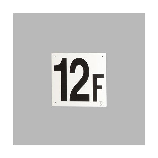 300x300mm 階数表示板(12F)