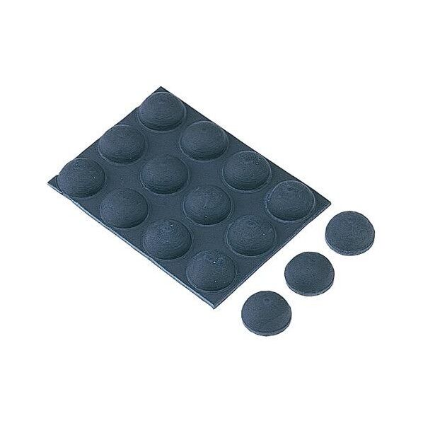 ※法人専用品※エスコ 12x 12x5mm ゴム足(ドーム型/15個) EA979D-54 1ST