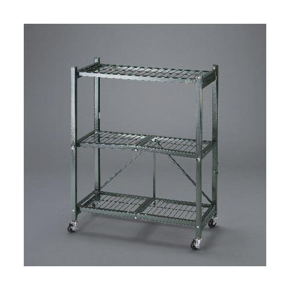 736x330x 900mm/3段 ラック棚(折畳式/キャスター付)