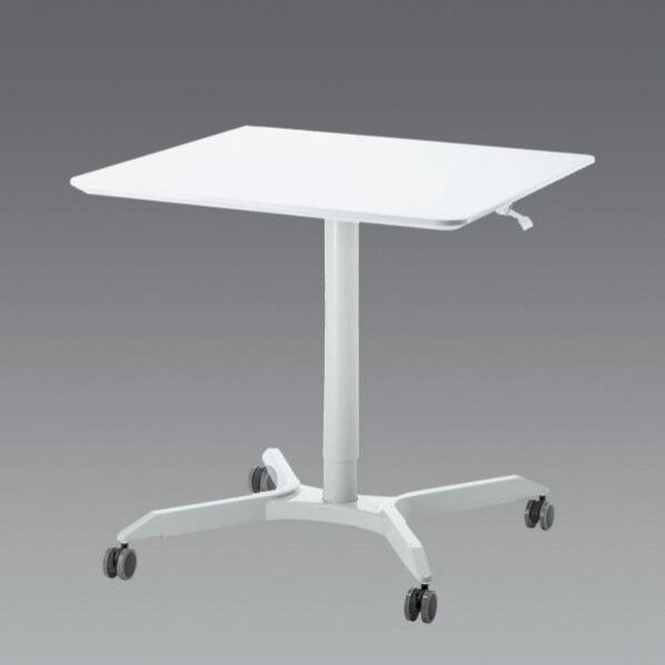 800x800x700-1080mm昇降ミーティングテーブル(ホワイト EA954HC-552 1個