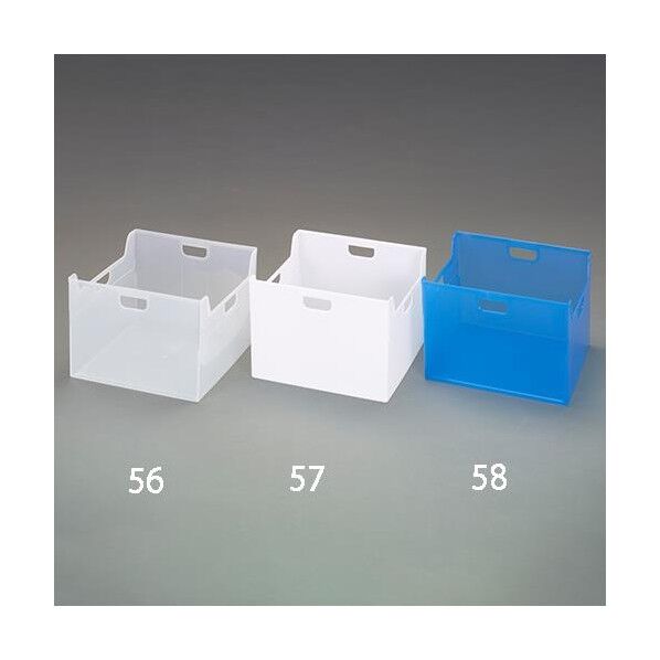 エスコ(esco) 336x329x237mm ファイル収納ボックス(クリア) EA954TL-56 1個