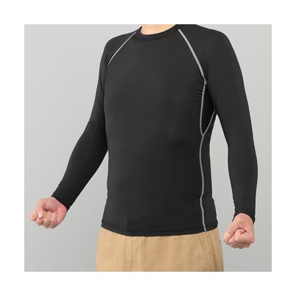 [S] クルーネックシャツ(冷感･消臭) EA915EM-201 1枚