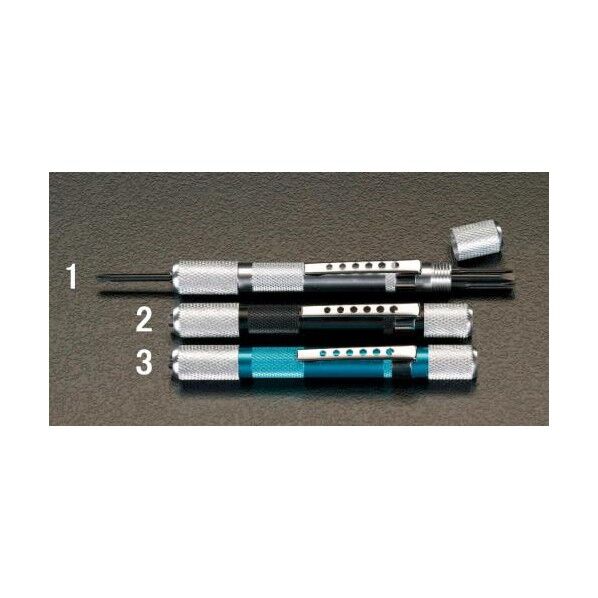 ビット収納型精密ドライバー シルバー EA552B-1