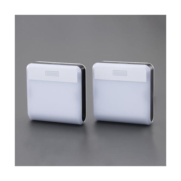 [単3x3本]LEDセンサーライト(連動点灯/2個)