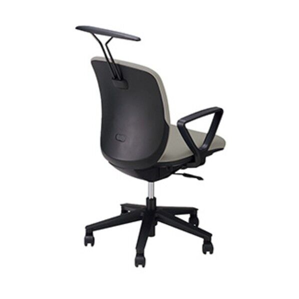 事務用チェア グレー 固定肘付 ハンガー付 VE511FH-GL 1点