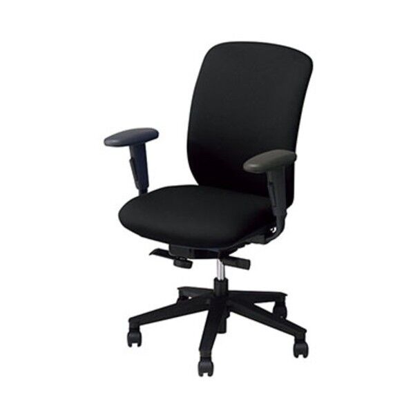 事務用チェア ブラック 可動肘付 ハイバック VE513FA-BK 1点
