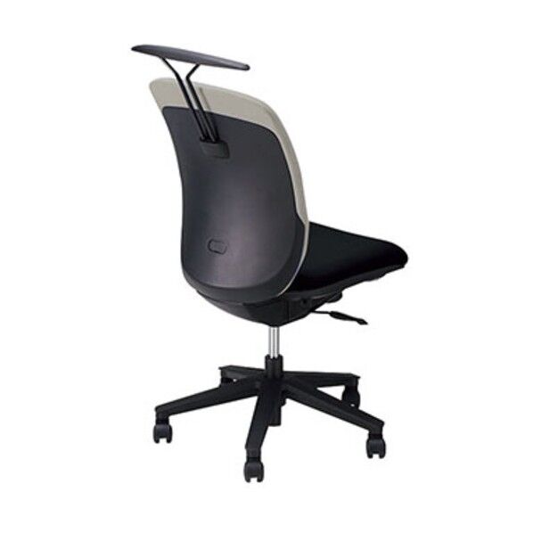 事務用チェア 背:グレー/座:ブラック 肘なし ハンガー付 ハイバック VE512FH-GLB 1点