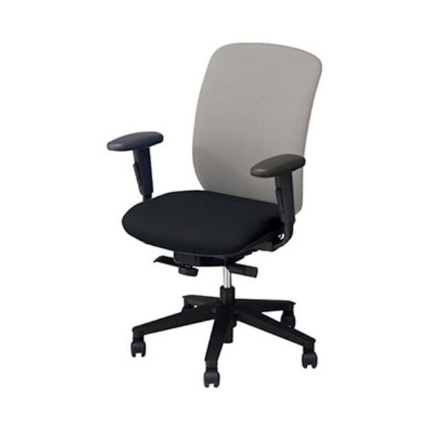 事務用チェア 背:ブラック/座:ブラック 可動肘付 ハイバック VE513FA-GLB 1点