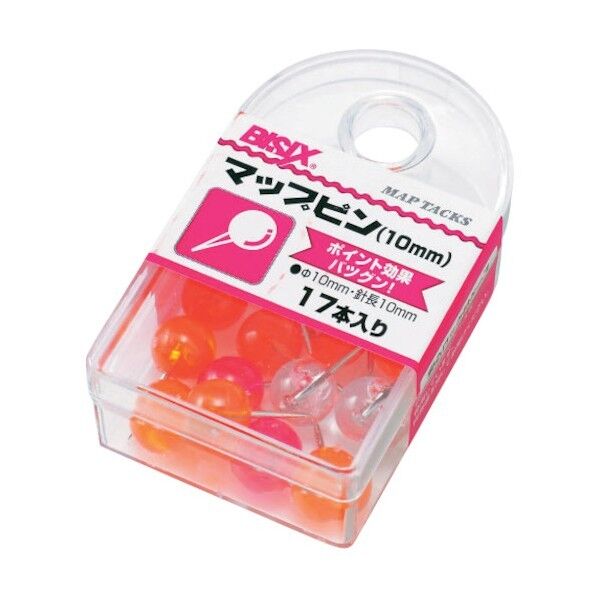 ミツヤ マップピン#10フルーツ BX1-7-F 17本×5個...