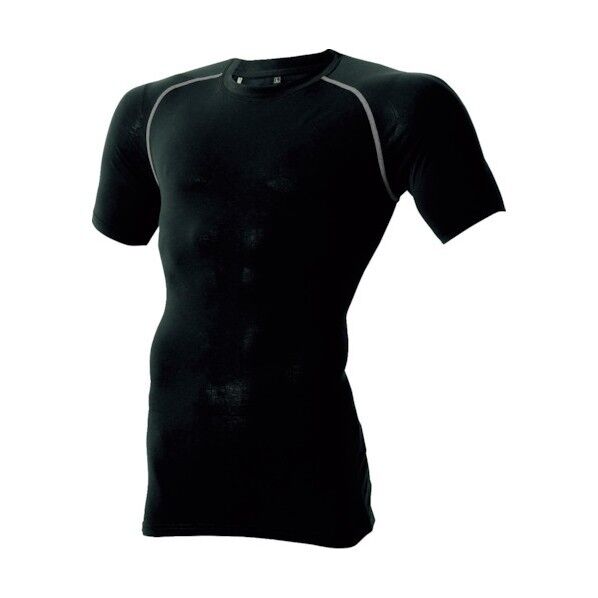村上被服 半袖クールコットンコンプレッション 3L ブラック 187-3L-20 1点×10着...