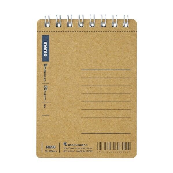 マルマン A7 メモ クラフト表紙 N698 1点×10冊...