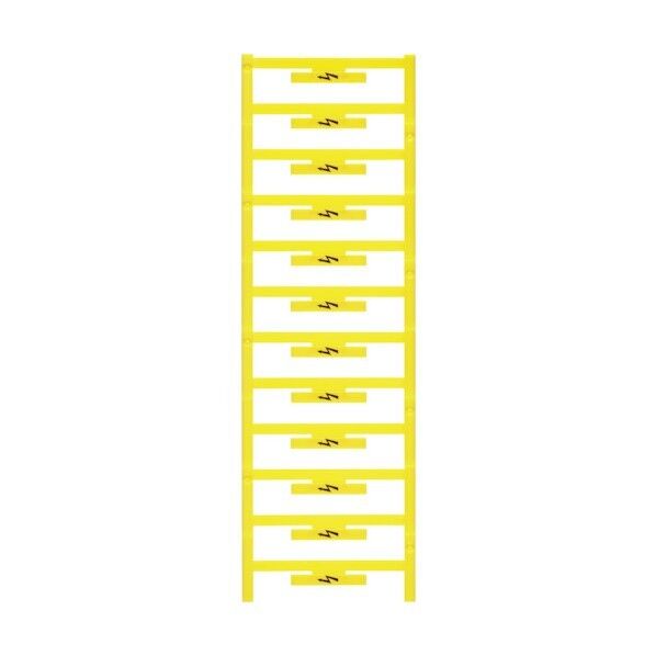 日本ワイドミュラー 端子台マーカ(WADシリーズ) 33.3x5mm イエロー 警告表示 1120450000 1点×48個