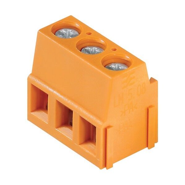 PCB端子台(LMシリーズ) ピッチ5.08mm 3極 ネジクランプ式 90度