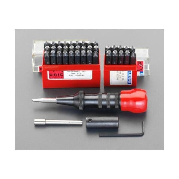 自動センターポンチ刻印セット 3.0mm EA591FA-3 1