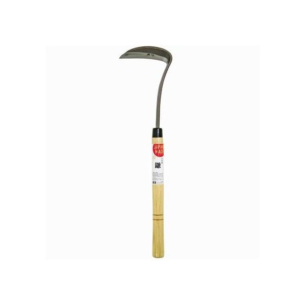 日本製 手打ちカット鎌 鋼付 長柄 全長:430mm 柄長:260mm 刃長:110mm 1個