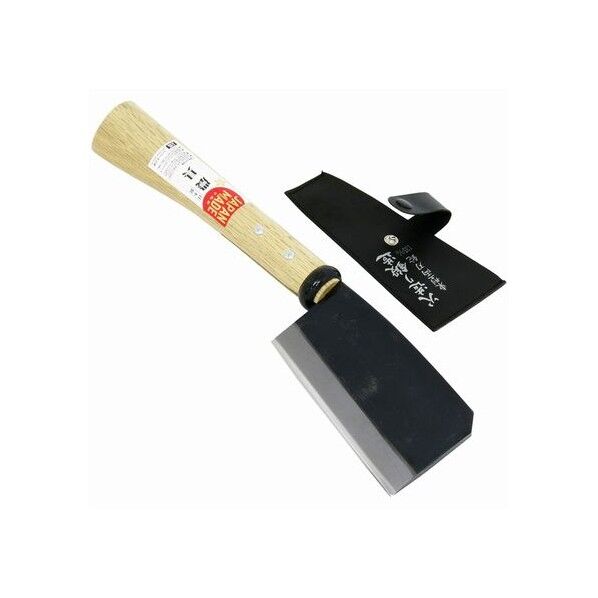 日本製 東鉈 両刃 鋼付 全長:363mm 刃長:135mm 柄長:225mm 1個