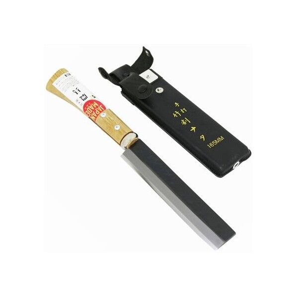 近興 日本製 竹割鉈 両刃 鞘付 全長:313mm 刃長:165mm 柄長:125mm 1個...