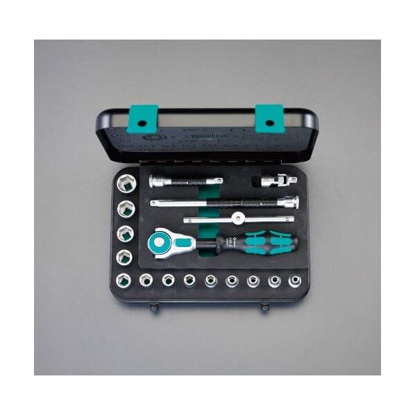 1/4 DRソケットレンチセット［ZYKLOP］ EA617AH-100 1