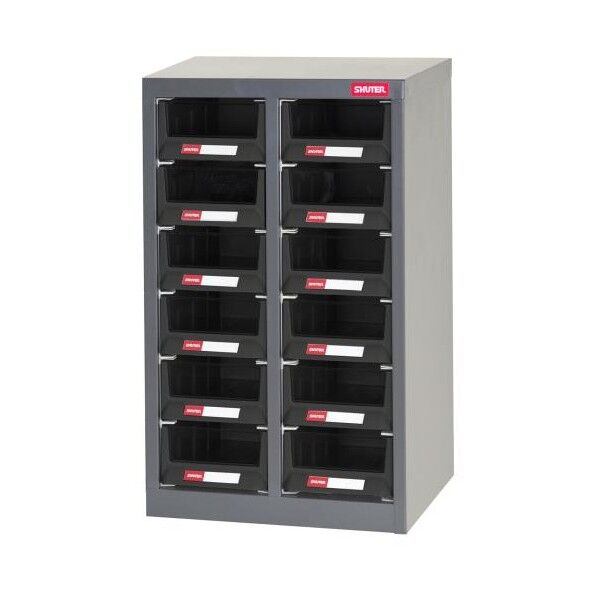 2列6段パーツキャビネット(ESD) 362×265×571mm EA957FA-2 1個