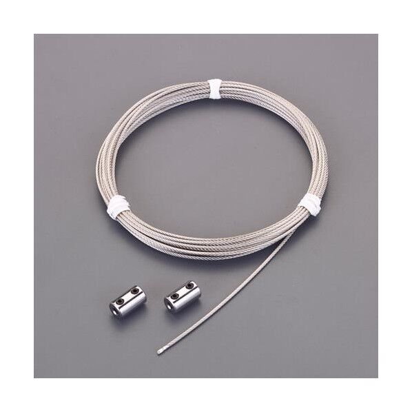 0.45mmx5Mワイヤー[ステンレス製/クリップ付]