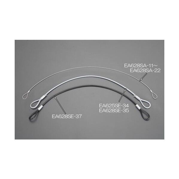 4.3x1040mm[スチール製]コーティングカットワイヤー(透明)