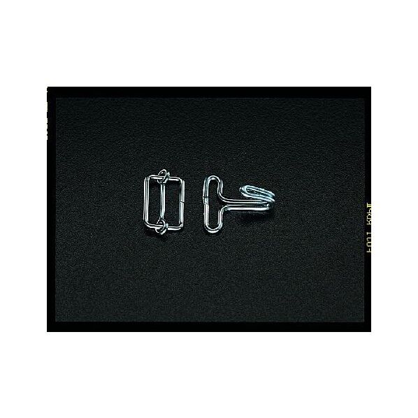 20x2mm平ゴムロープ金具セット[20組] EA628WL-1A 1個