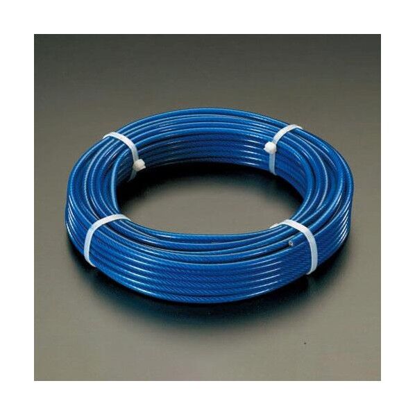 8.0/10x10M[PVCコート]ステンレスワイヤーロープ