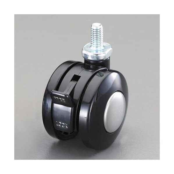 双輪ナイロンキャスター(ボルトタイプ/ブレーキ付) 40mm EA986TB-340