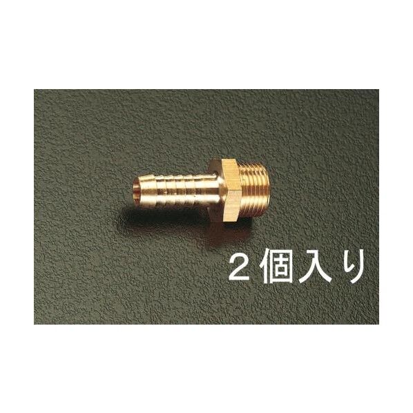 1/4PFx6.0mm雄ねじステム EA141AS-22 2個