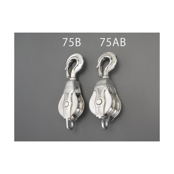 フック型滑車(ステンレス製/2車)