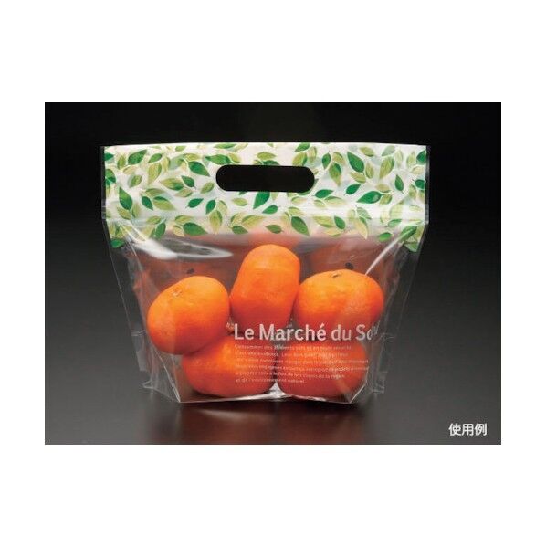 チャック付スタンド袋 S リーフ 527940 1点x500枚